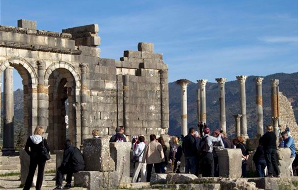  the ancient city of Volubilis in Morocco