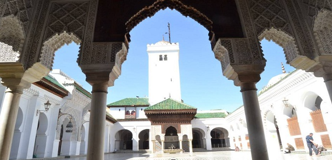 Al-Qarawiyyin Mosque in Fez.