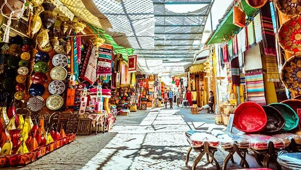  the vibrant markets of Fez